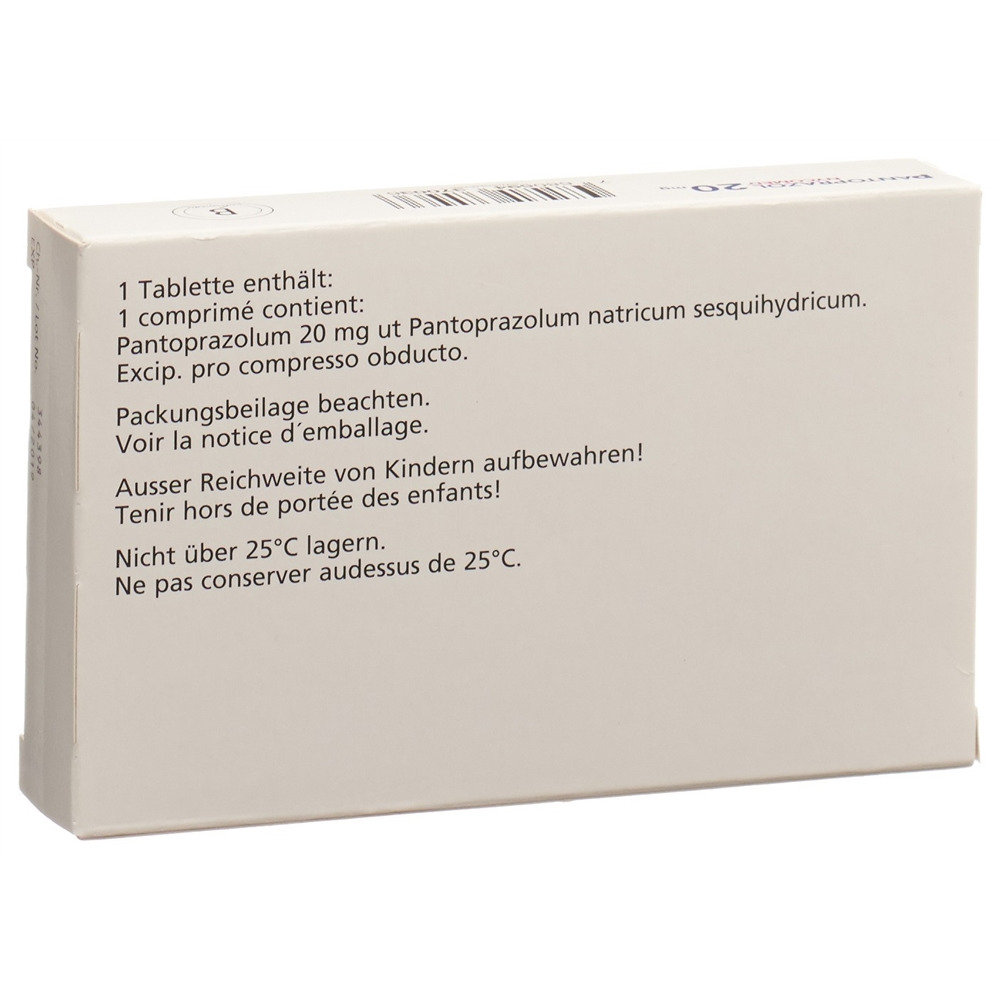 Pantoprazol Nycomed 20 mg, magensaftresistente Tabletten