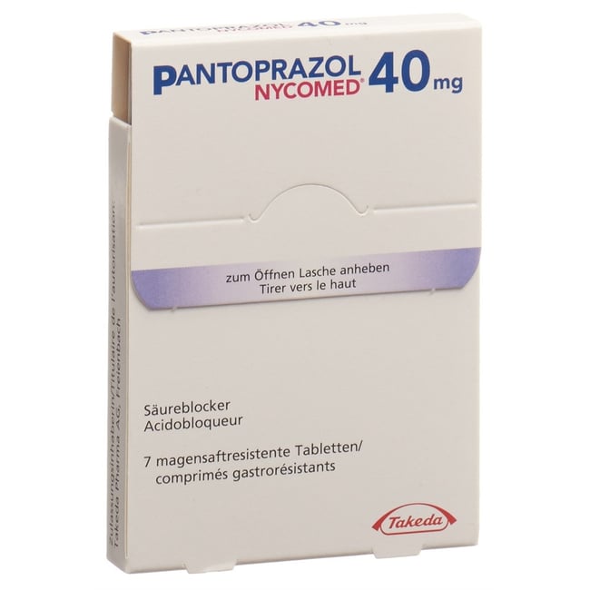 Pantoprazol Nycomed 40 mg, magensaftresistente Tabletten