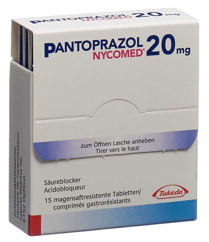 Pantoprazol Nycomed 40 mg, magensaftresistente Tabletten