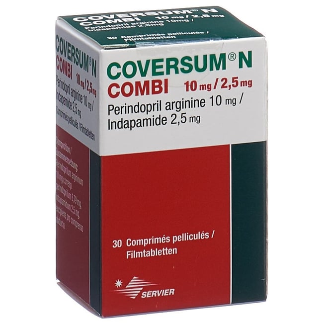 COVERSUM N Combi cpr pell 10/2.5 mg bte 90 pce