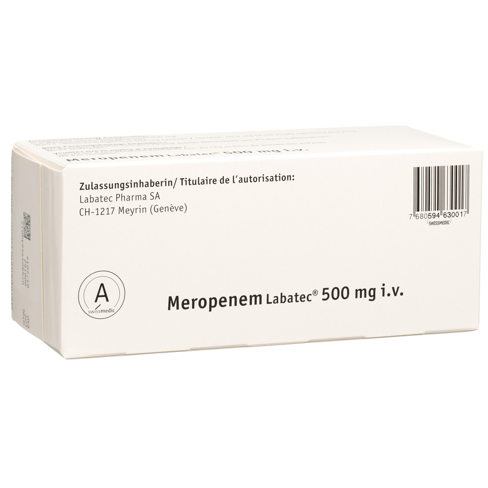 MEROPENEM Labatec 500 mg i.v. flac 10 pce