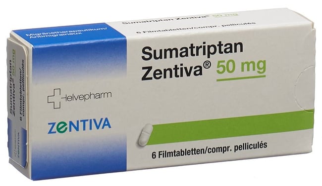 SUMATRIPTAN Zentiva cpr pell 50 mg 6 pce