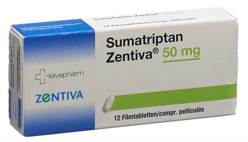 SUMATRIPTAN Zentiva cpr pell 50 mg 12 pce