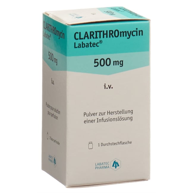 Clarithromycine Labatec 500 mg i.v., poudre pour solution pour perfusion