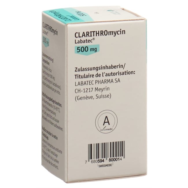 Clarithromycine Labatec 500 mg i.v., poudre pour solution pour perfusion
