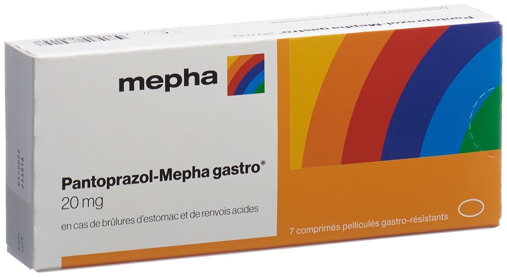 PANTOPRAZOL Mepha gastro cpr pell 20 mg 7 pce