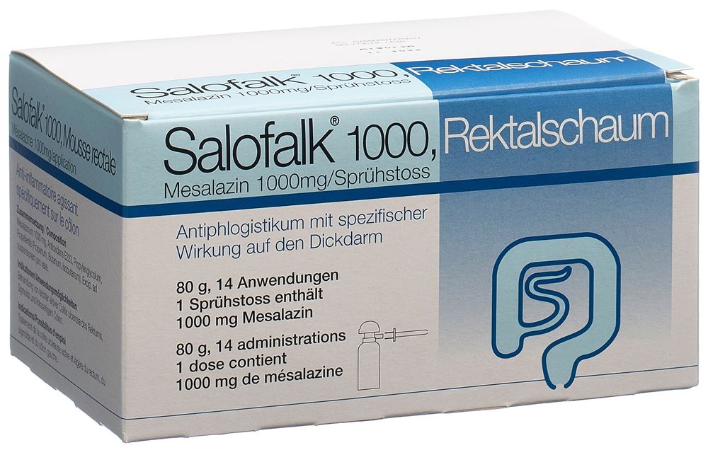 SALOFALK mousse rect 1000 mg fl 80 g