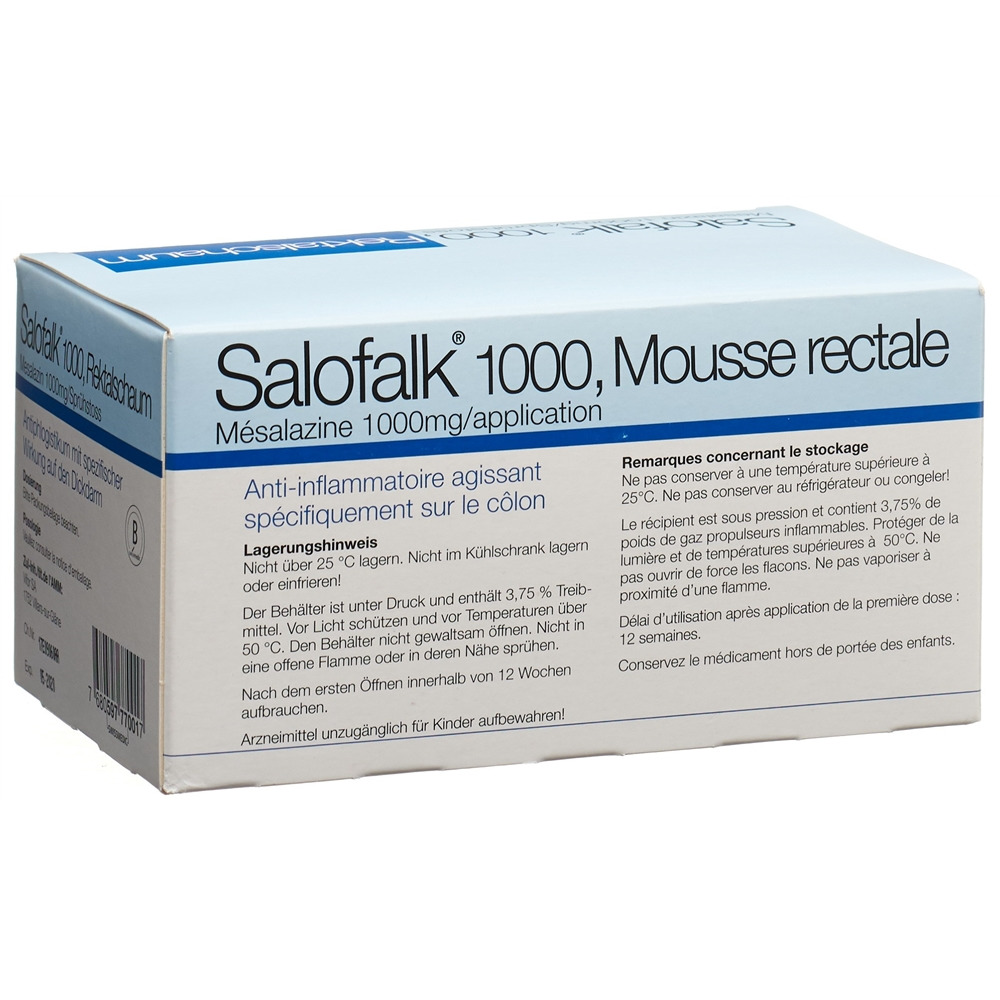 SALOFALK mousse rect 1000 mg fl 80 g