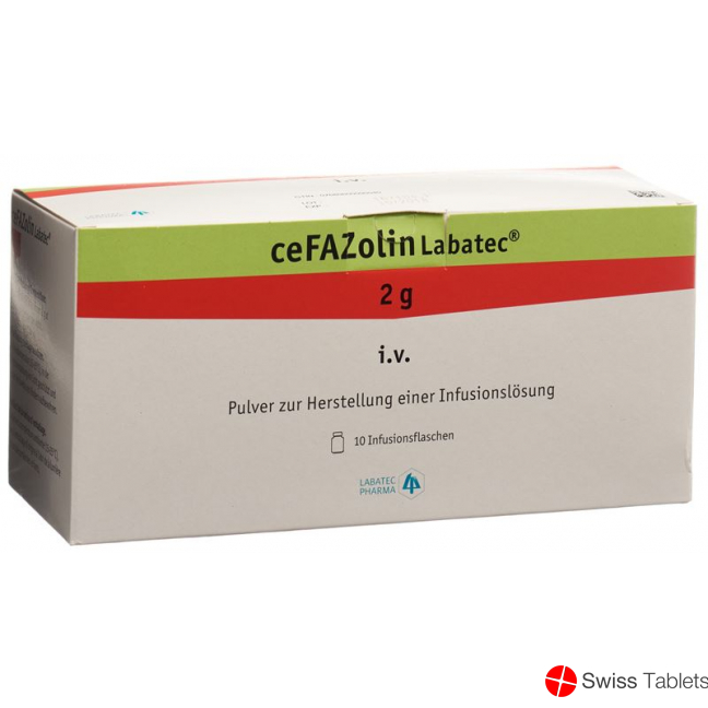 Cefazolin Labatec 2 g i.v., poudre pour solution pour perfusion