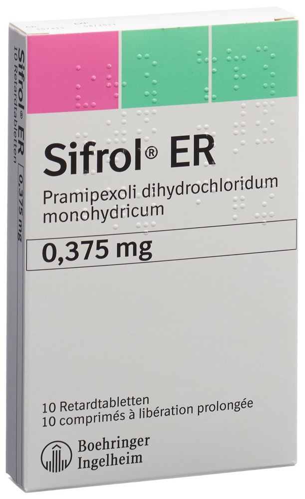 SIFROL ER cpr ret 0.375 mg 10 pce