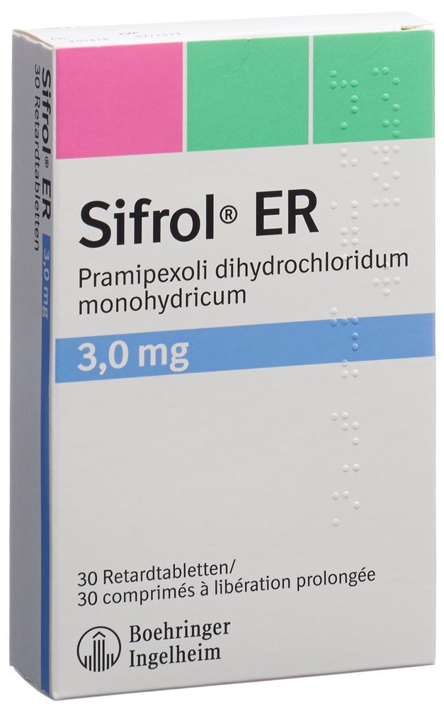 SIFROL ER cpr ret 3 mg 30 pce