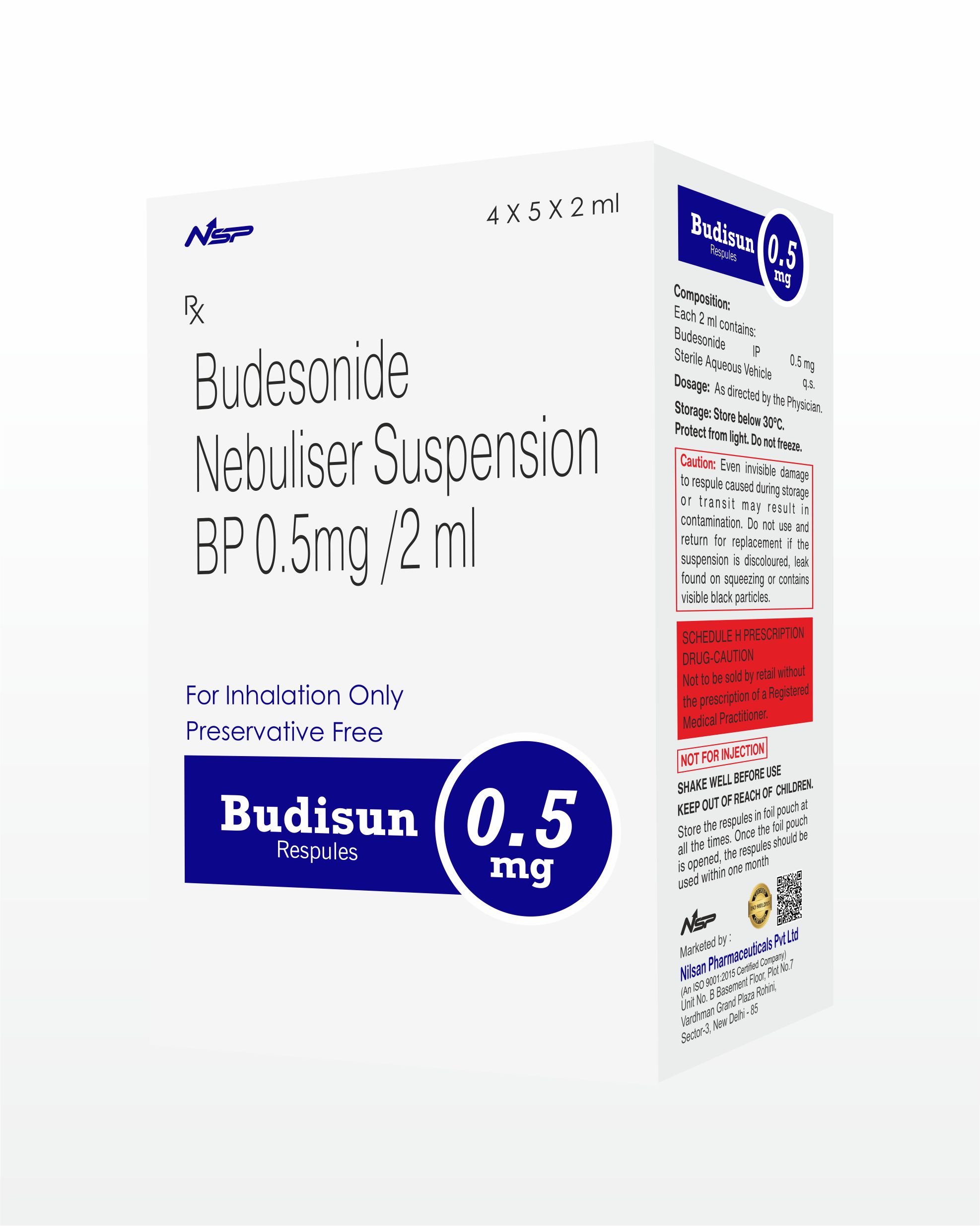 Budenid Steri-Nebs 0.5mg/2ml, Suspension für einen Vernebler