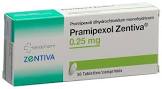 Pramipexol Zentiva 0.25 mg, Tabletten