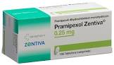 Pramipexol Zentiva 0.25 mg, Tabletten
