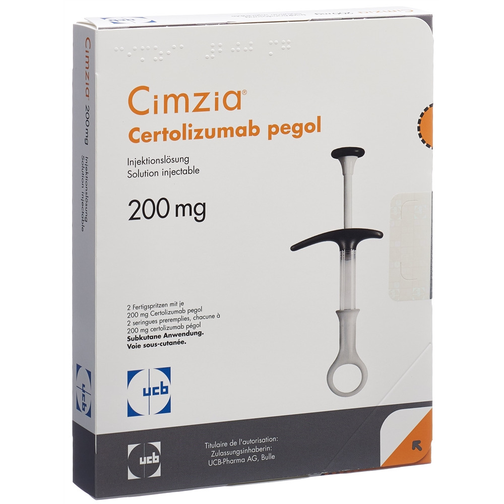 CIMZIA sol inj 200 mg/ml 2 ser pré 1 ml