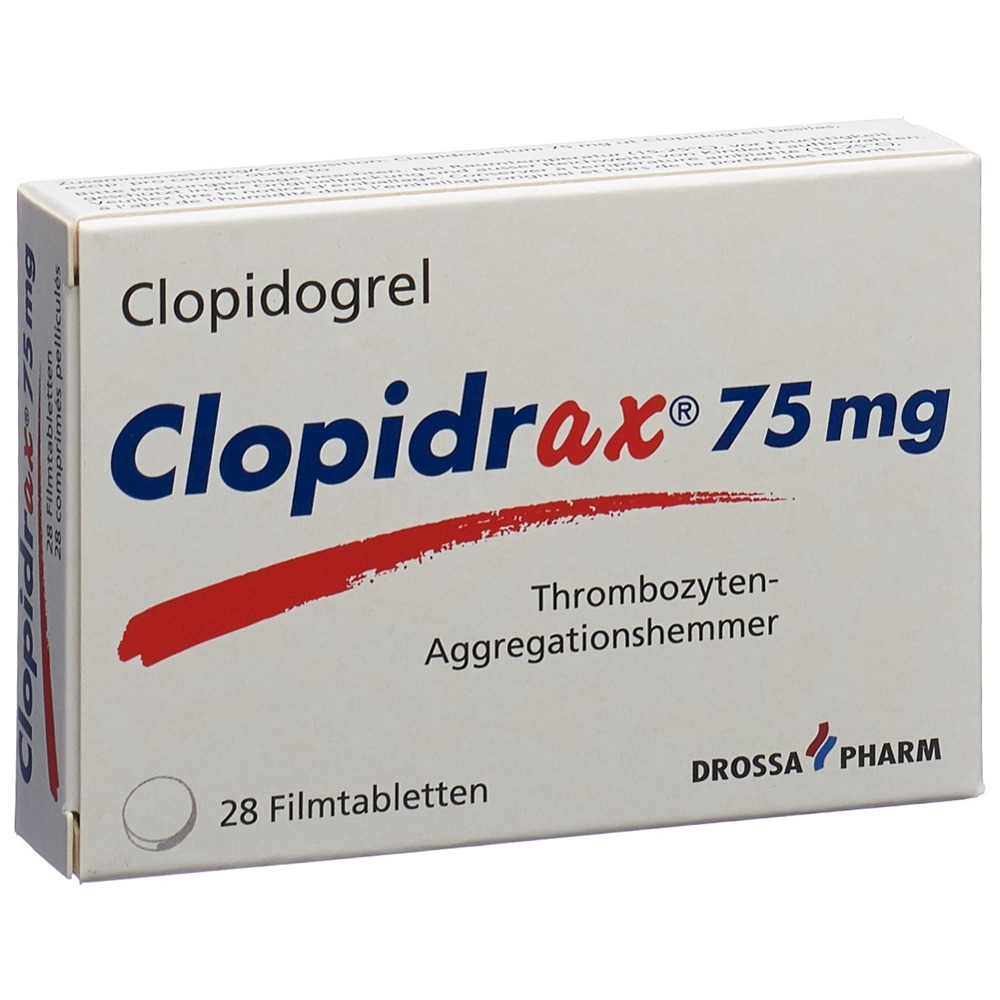 Clopidogrel Streuli 75mg, Filmtabletten