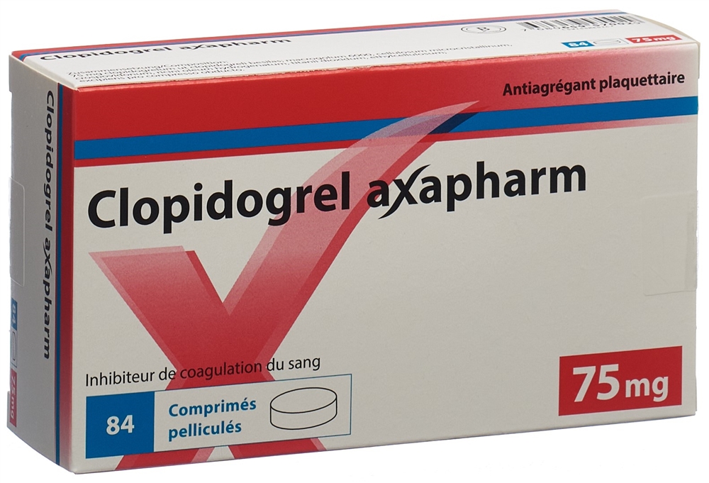 Clopidogrel Streuli, cpr pell 75 mg , 84 pce