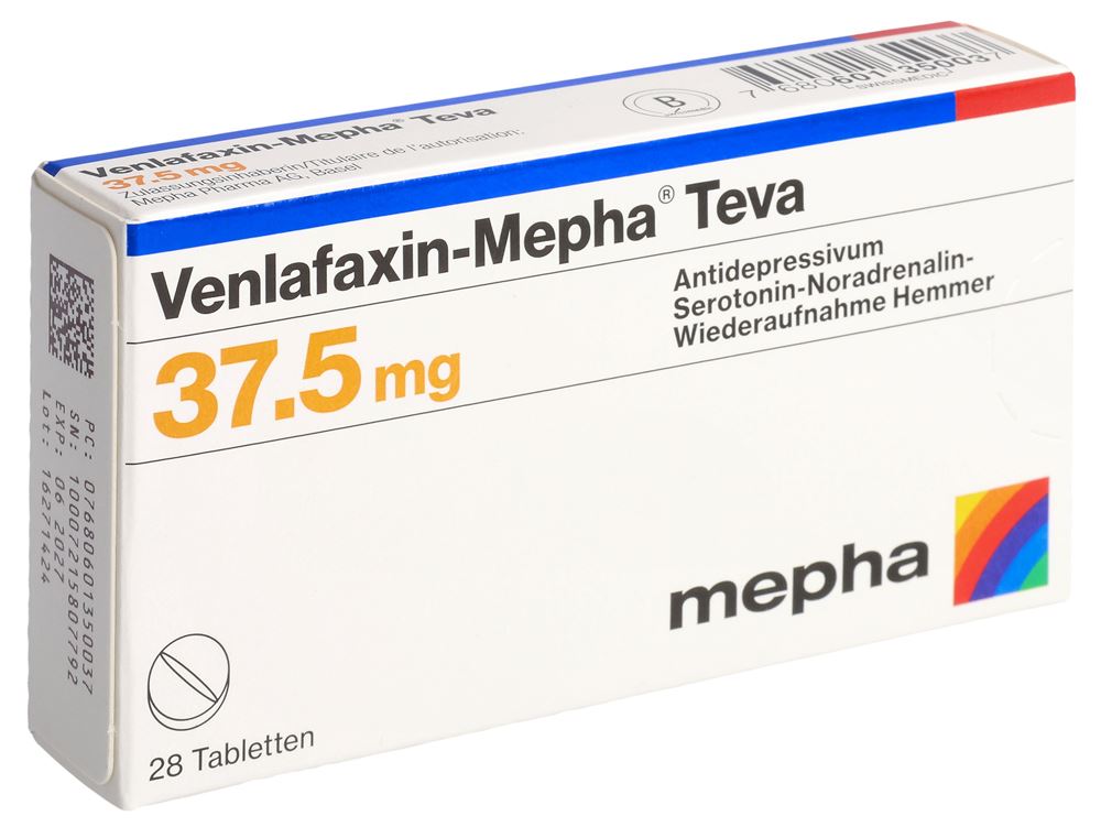 VENLAFAXIN Mepha Teva cpr 37.5 mg 28 pce