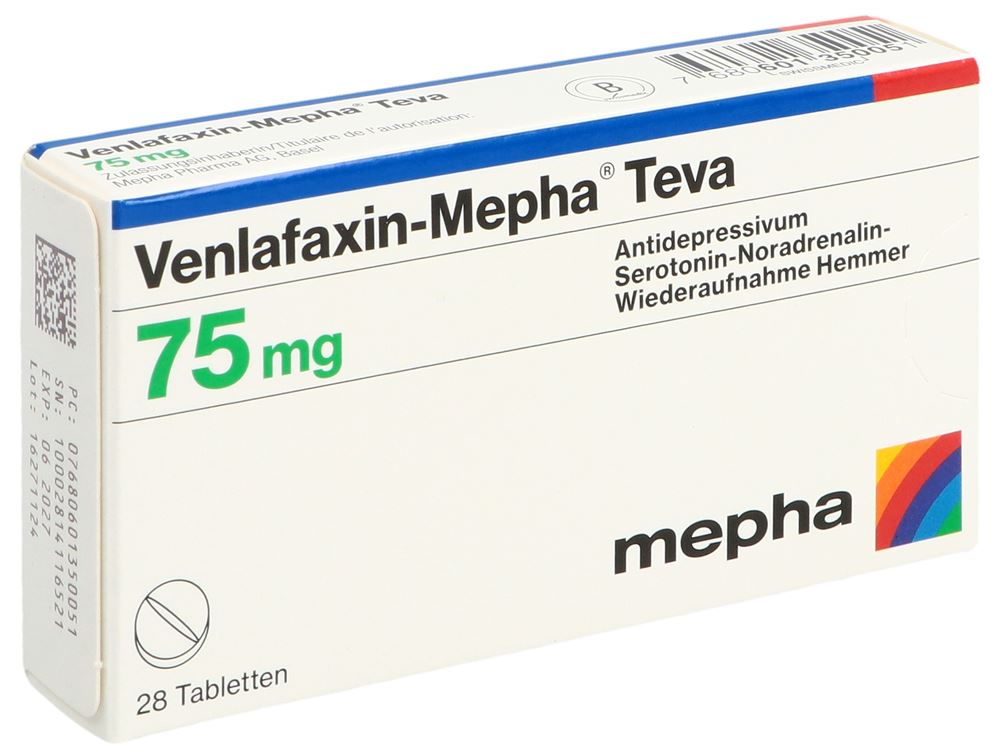 VENLAFAXIN Mepha Teva cpr 75 mg 28 pce