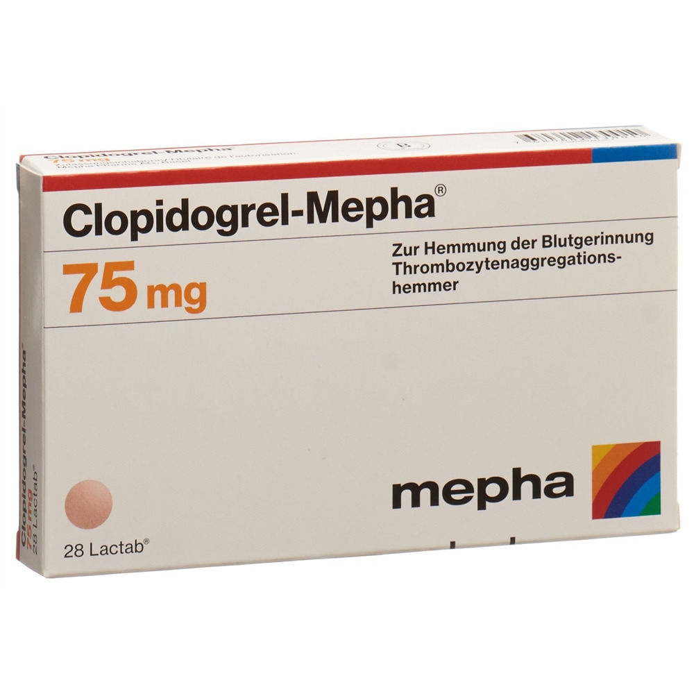 CLOPIDOGREL Mepha Lactab 75 mg 84 pce