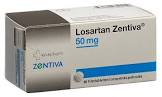 Losartan Zentiva 50 mg, Filmtabletten