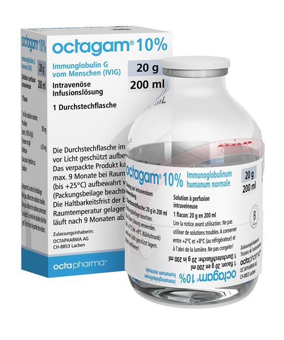 OCTAGAM 10% sol perf 20 g/200ml i.v. flac