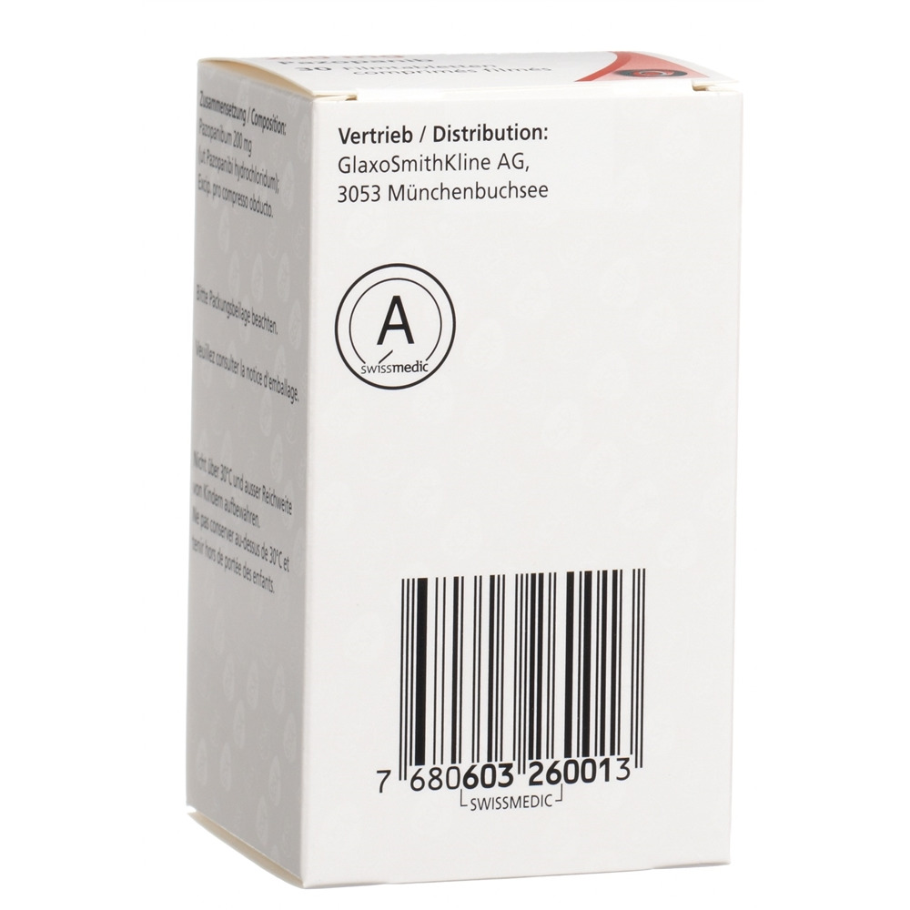 VOTRIENT cpr pell 200 mg bte 30 pce