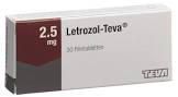 LETROZOL Teva cpr pell 2.5 mg 100 pce