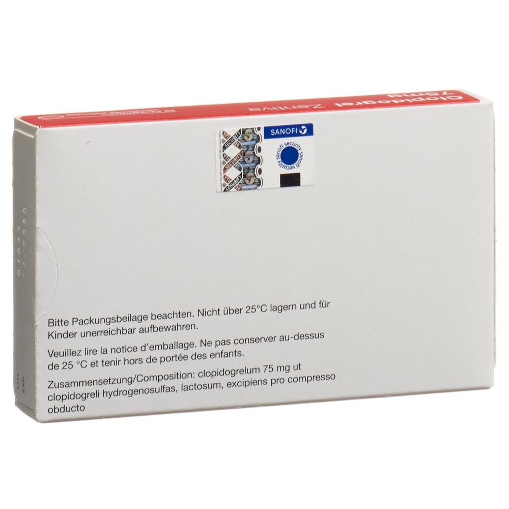 CLOPIDOGREL Zentiva cpr pell 75 mg 28 pce