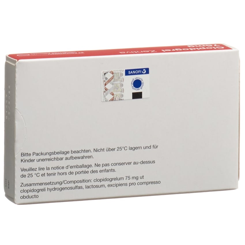 CLOPIDOGREL Zentiva cpr pell 75 mg 28 pce