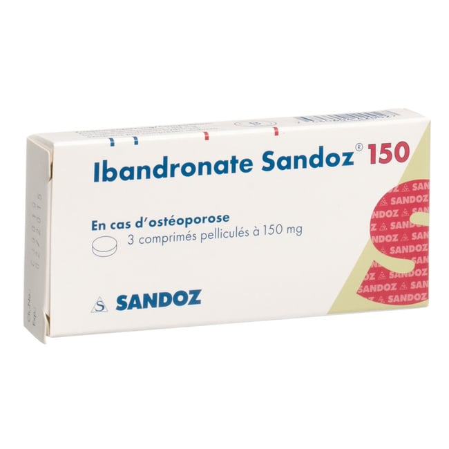 IBANDRONATE Sandoz cpr pell 150 mg 3 pce