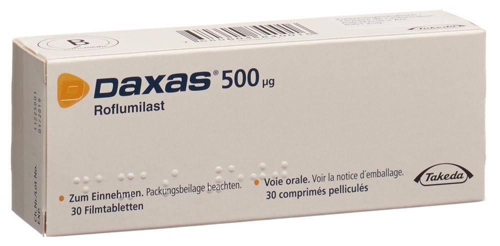DAXAS cpr pell 500 mcg 30 pce