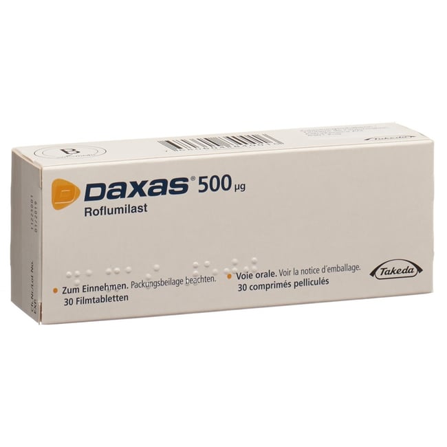 Daxas 500 ug, Filmtabletten