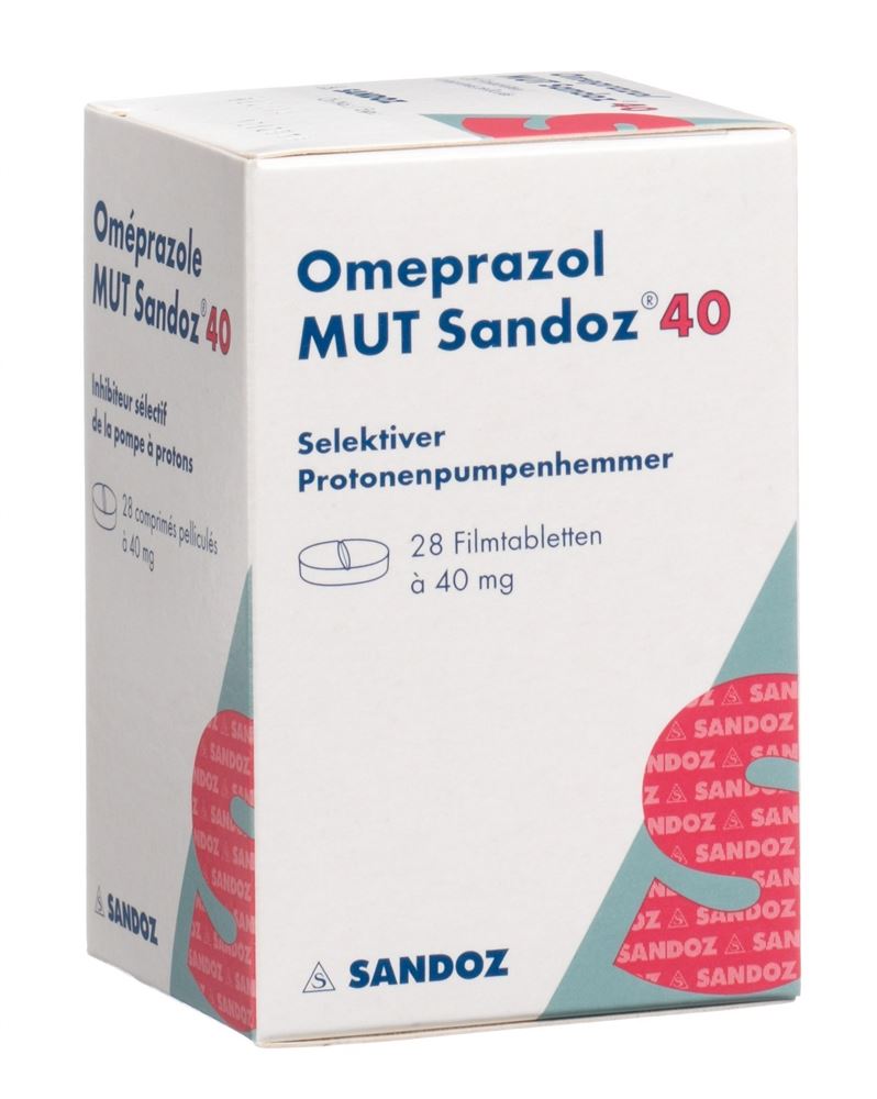 OMEPRAZOLE MUT Sandoz cpr pell 40 mg bte 28 pce