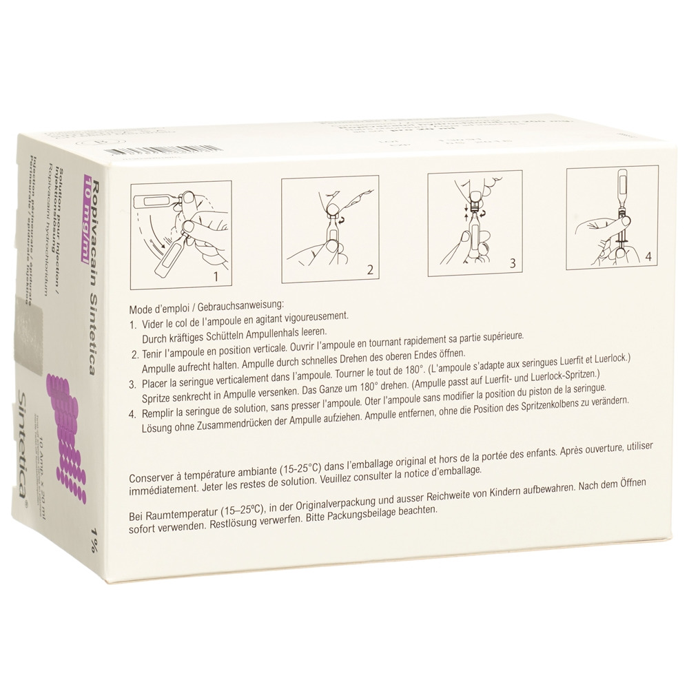 Ropivacain Sintetica 10 mg/ml, soluzione iniettabile