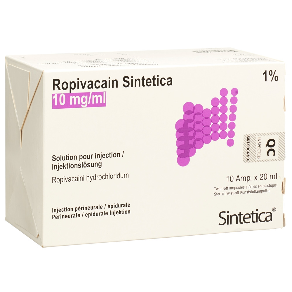 Ropivacain Sintetica 2 mg/ml, soluzione iniettabile o per infusione