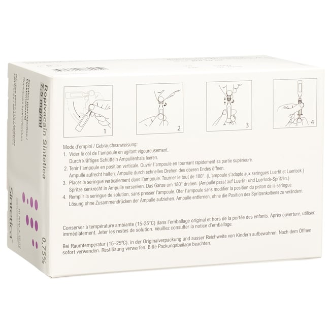 Ropivacain Sintetica 5 mg/ml, soluzione iniettabile