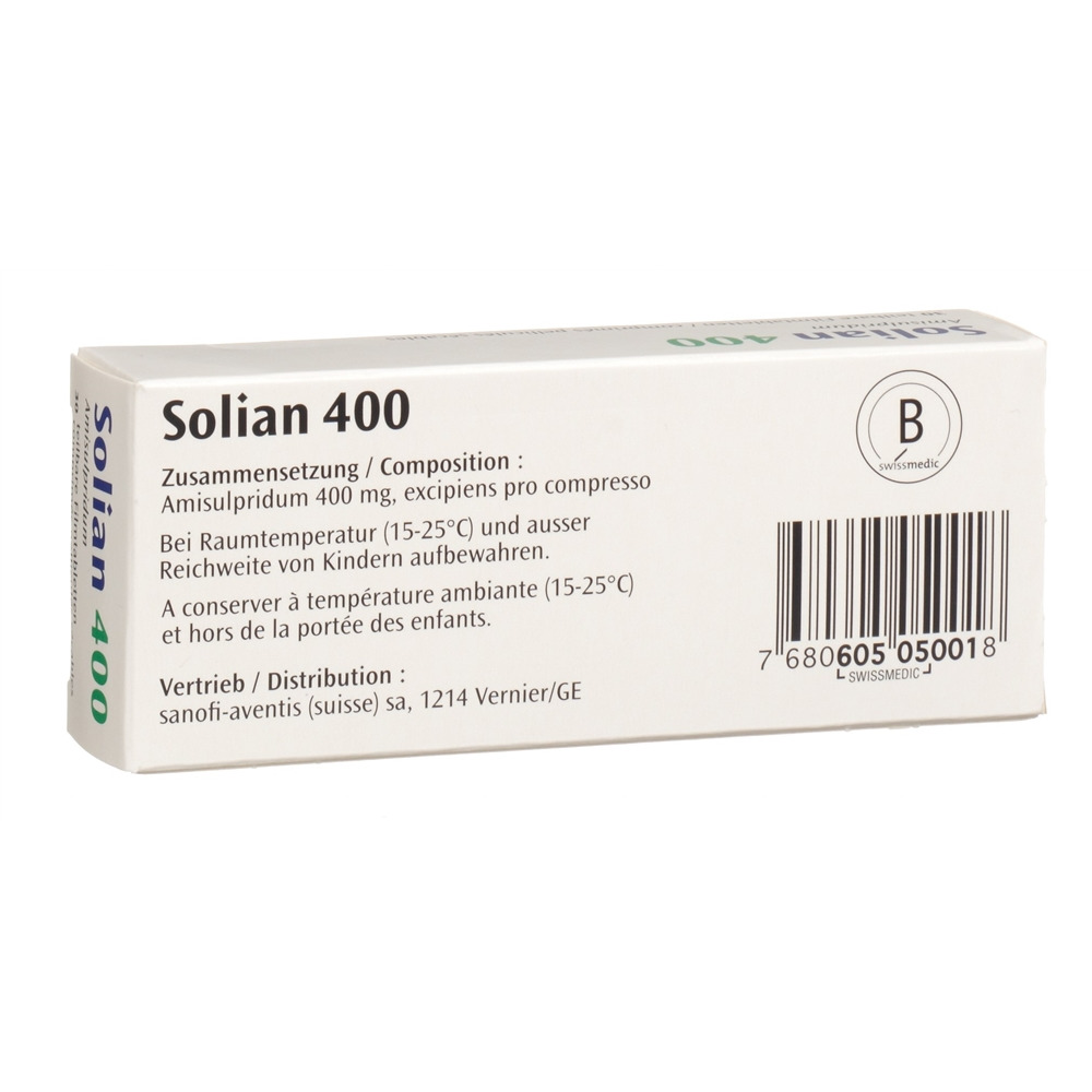 SOLIAN cpr pell 400 mg sécables 30 pce