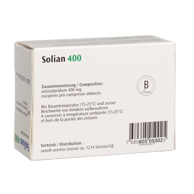 SOLIAN cpr pell 400 mg sécables 90 pce