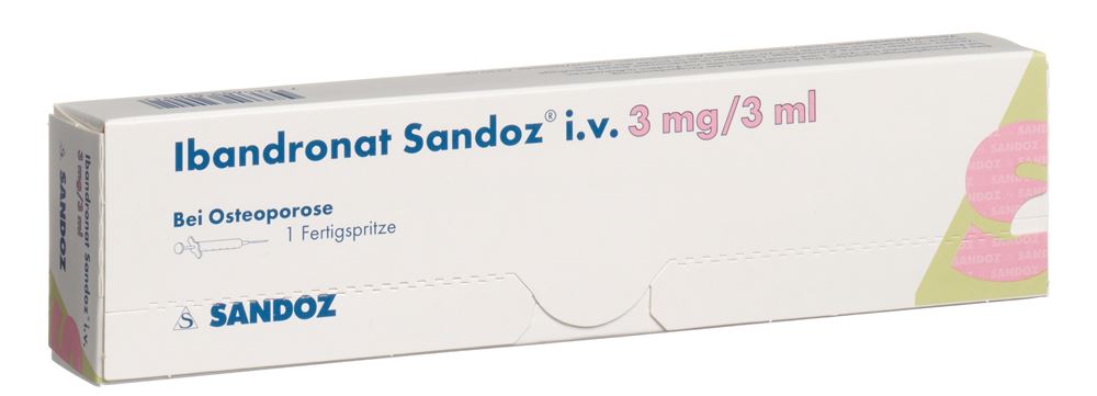 IBANDRONATE Sandoz sol inj 3 mg/3ml ser pré 3 ml