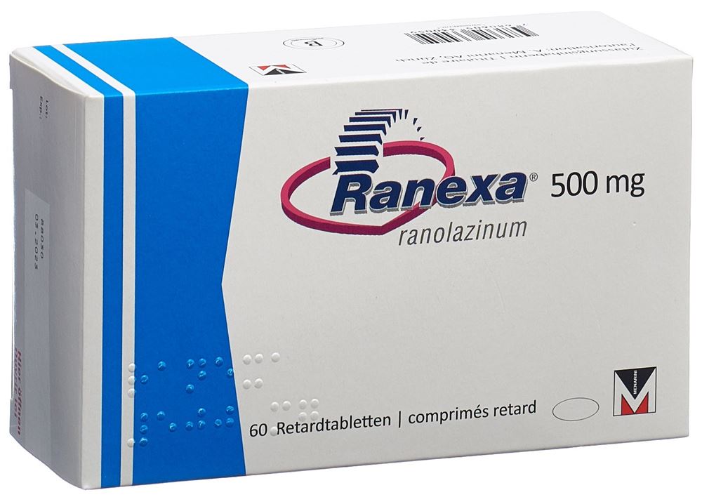 RANEXA cpr ret 500 mg 60 pce