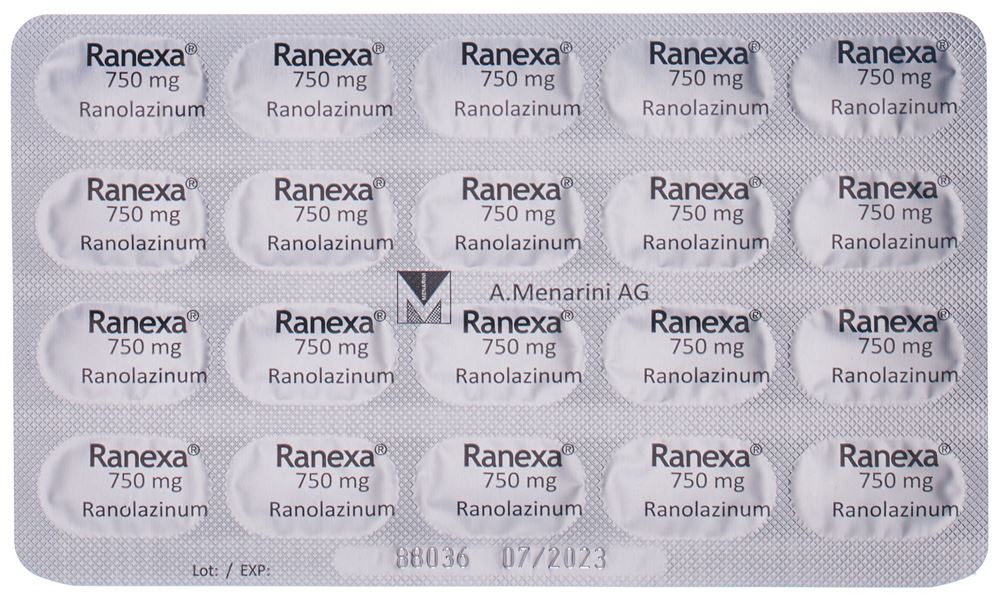 RANEXA cpr ret 750 mg 100 pce