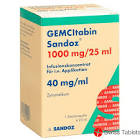 Gemcitabin Sandoz 500 mg/50 ml, Infusionslösung