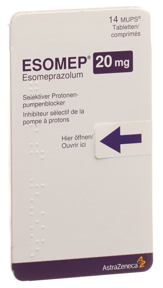 ESOMEP MUPS cpr 20 mg 14 pce