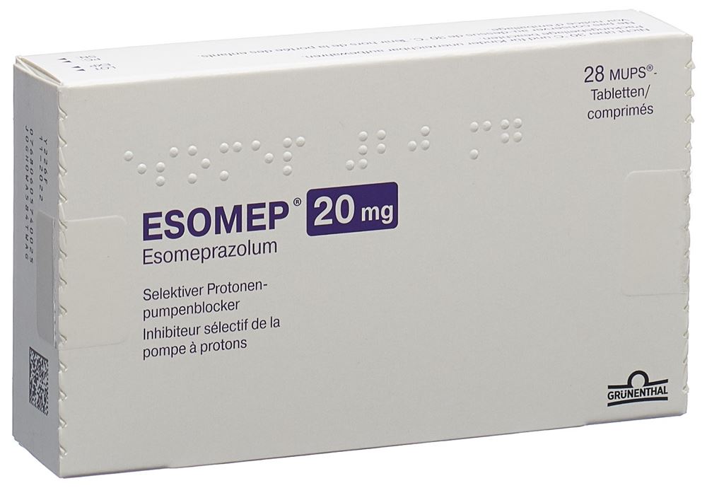 ESOMEP MUPS cpr 20 mg 28 pce