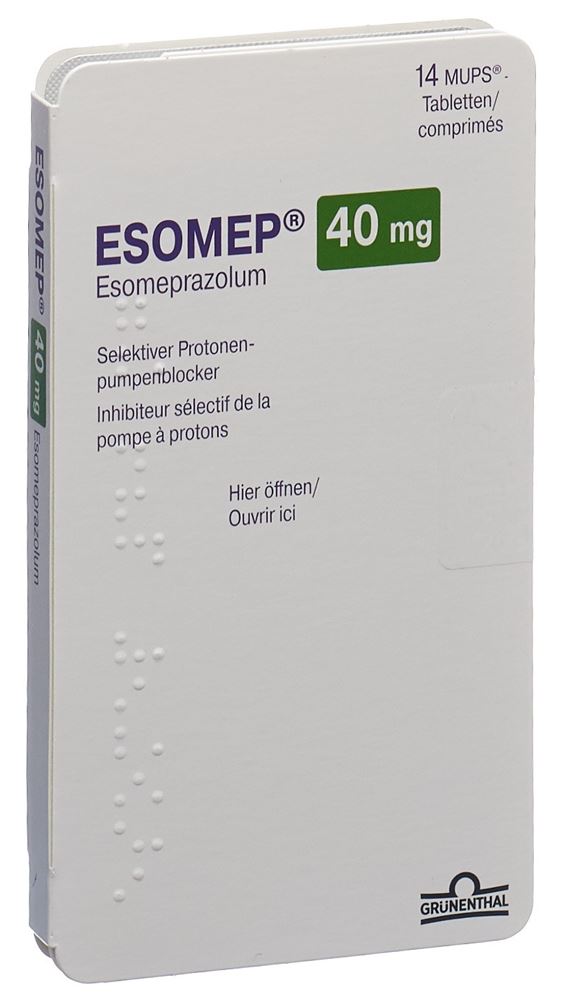 ESOMEP MUPS cpr 40 mg 14 pce