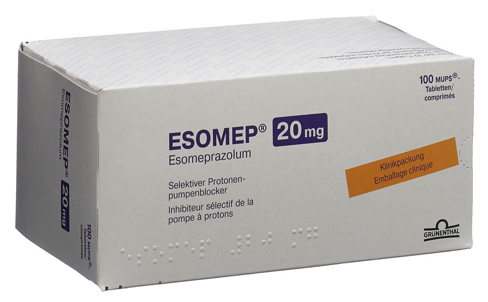 ESOMEP MUPS cpr 20 mg 100 pce