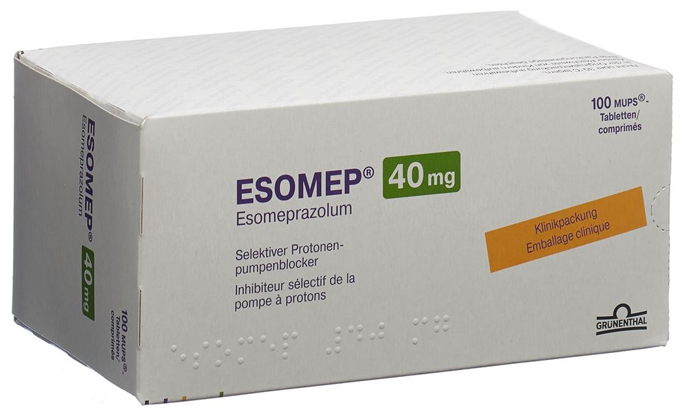 ESOMEP MUPS cpr 40 mg 100 pce