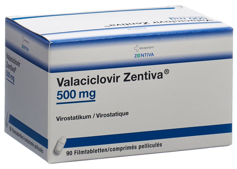 VALACICLOVIR Zentiva cpr pell 500 mg 90 pce