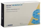 Zarzio 48 MU/0.5 ml, Injektionslösung in einer Fertigspritze